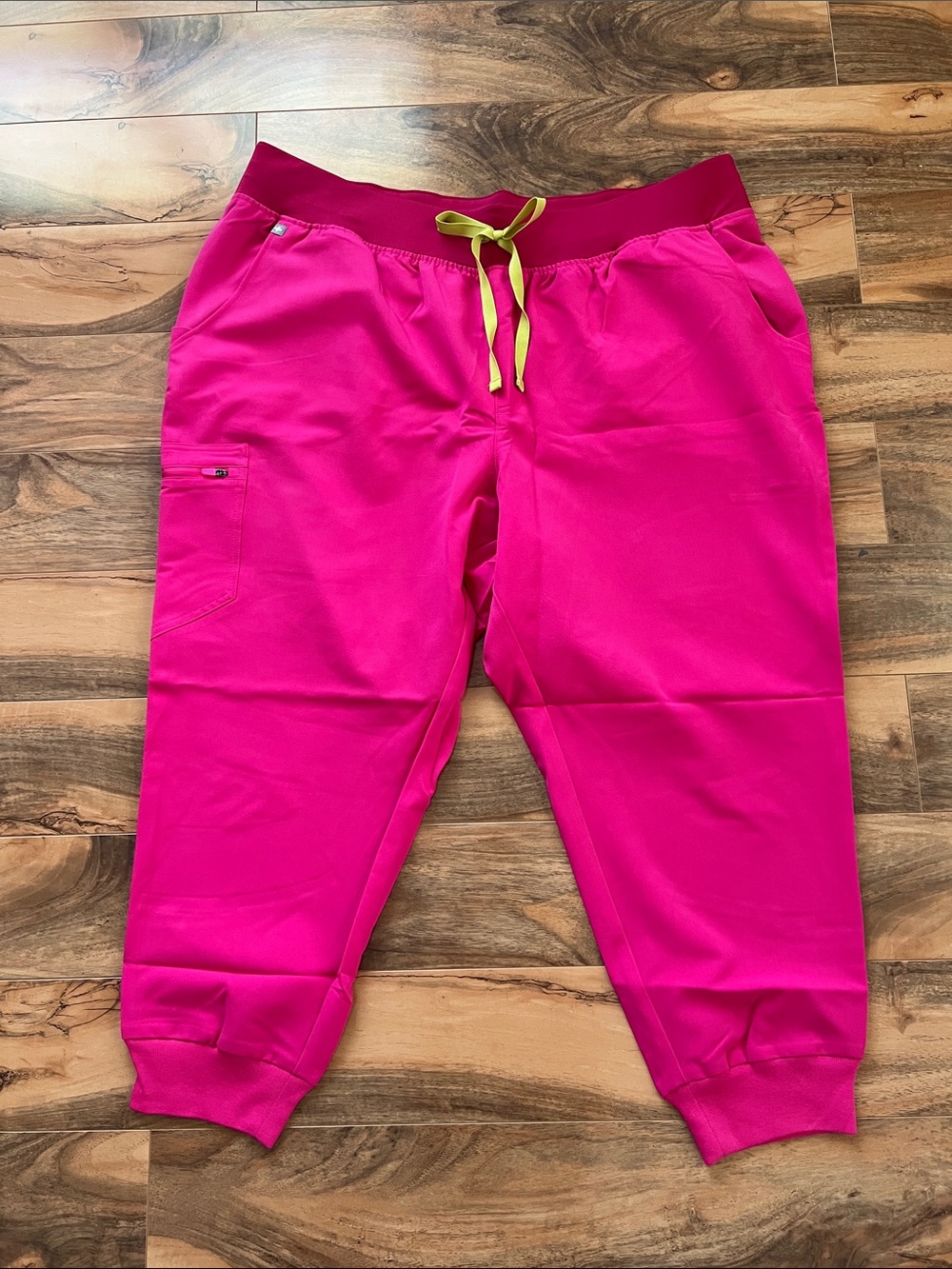 FIGS Zamora High Waisted Jogger Scrub Pants 4XL Petite Pink NWT Yoga Waist
